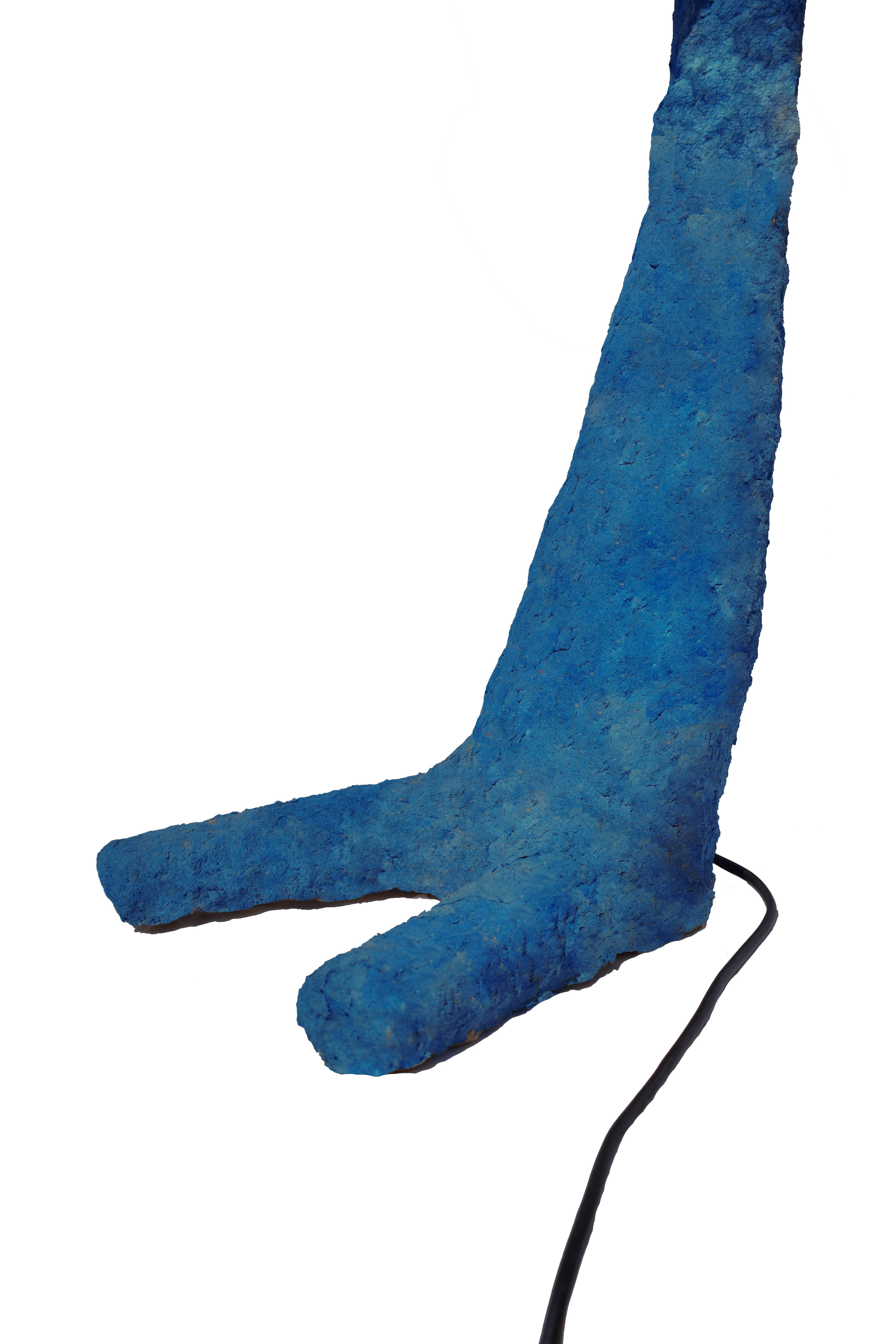 Italian Giraffa seduta Blue by Jonathan Bocca For Sale
