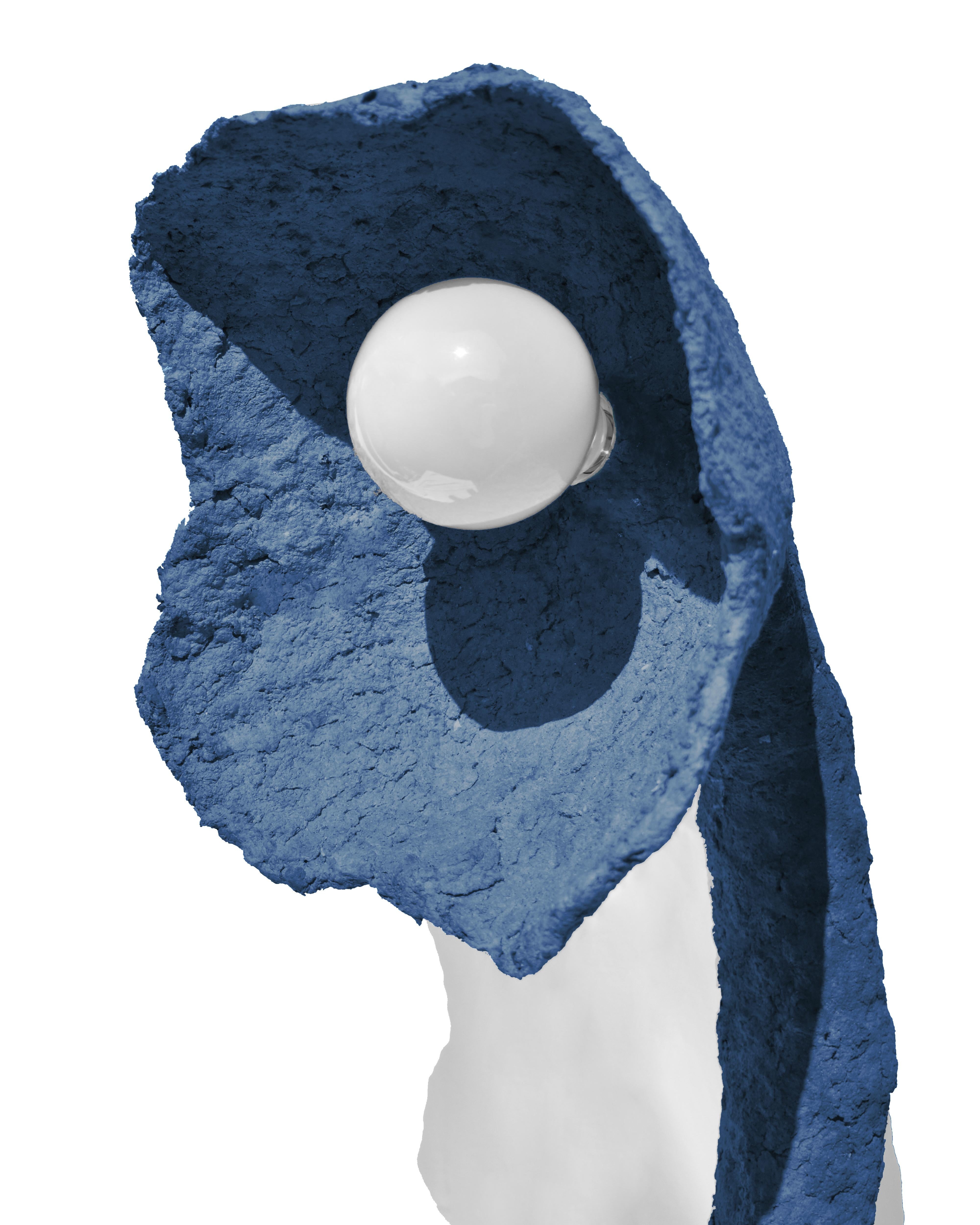 Hand-Crafted Giraffa seduta Blue by Jonathan Bocca For Sale