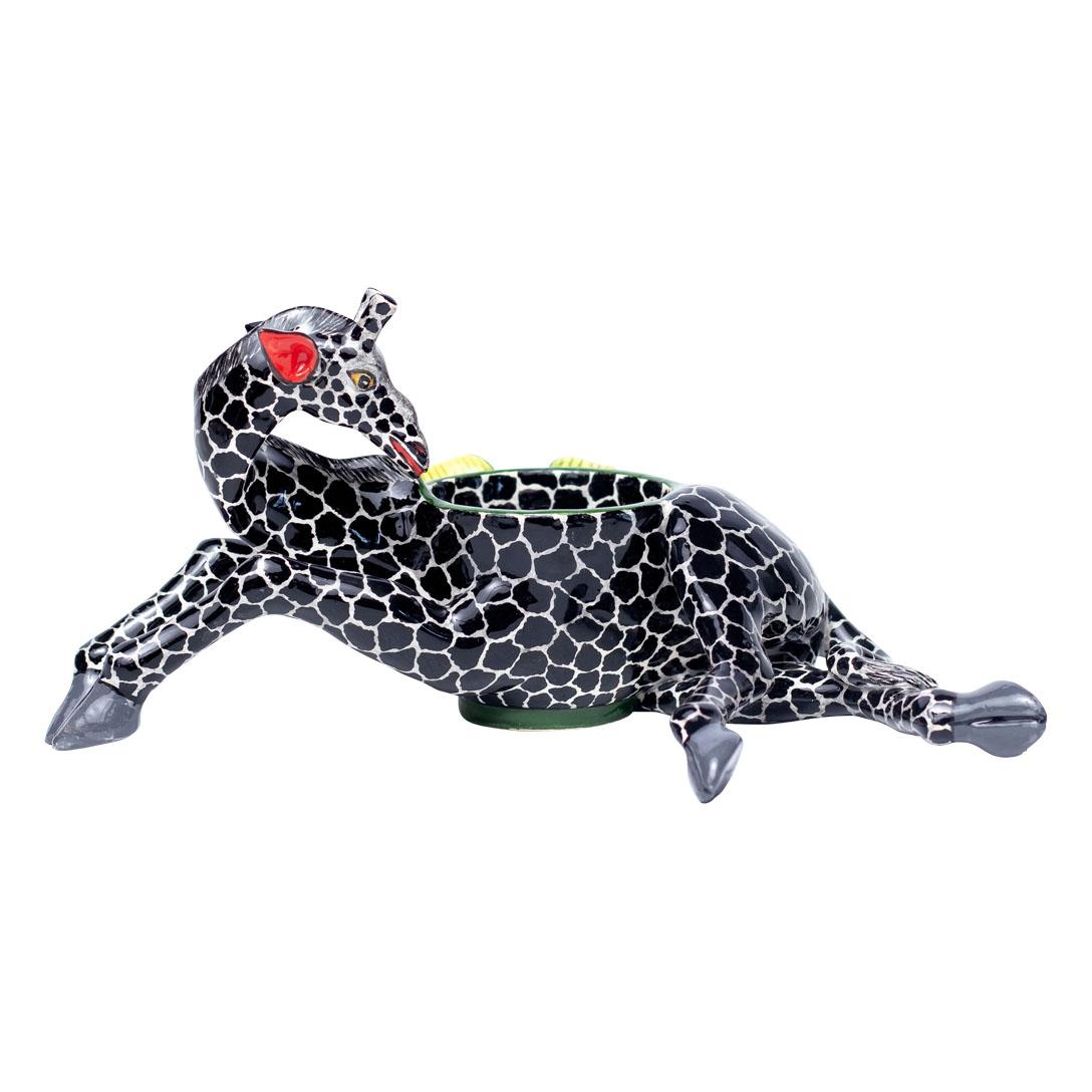 Cotto in fornace Giraffa in ceramica  EggCup, realizzato a mano in Sudafrica in vendita