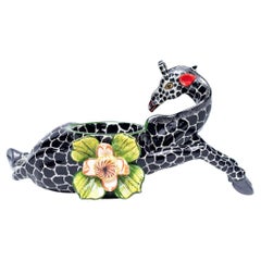 Giraffa in ceramica  EggCup, realizzato a mano in Sudafrica
