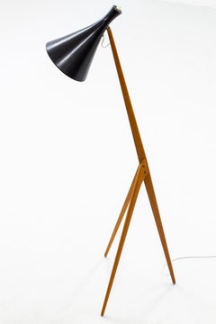 "Giraffe" Floor Lamp by Uno & Östen Kristiansson, Luxus, Sweden, 1950s