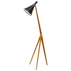 Lampada da terra "Giraffe" di Uno & Östen Kristiansson, Luxus, Svezia, anni '50