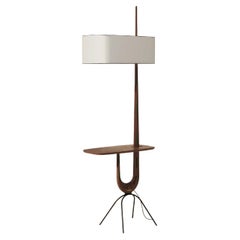 GIRAFFE Floor Lamp in French Walnut by Rispal