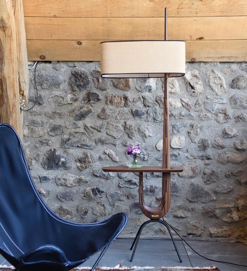 GIRAFFE Floor Lamp in Natural Ash by Rispal For Sale 1