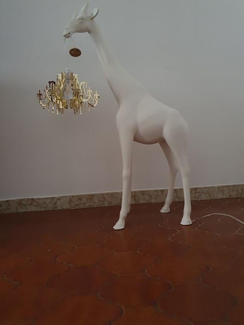 Plastic Giraffe in Love XS Floor Lamp by Qeeboo, 2019 For Sale