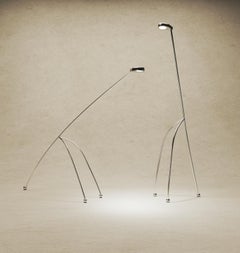 "Giraffe" Lamp in Stainless Steel