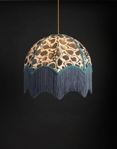 Giraffe Mono Lampshade with Fringing - Extra Large (22")