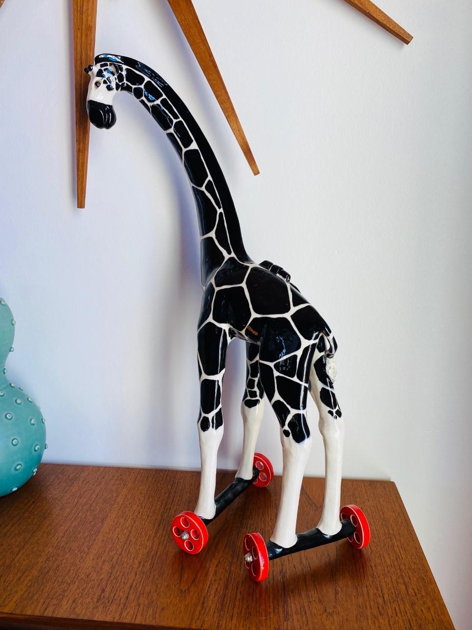 Giraffe on Wheels Sculpture by Andree Richmond  4