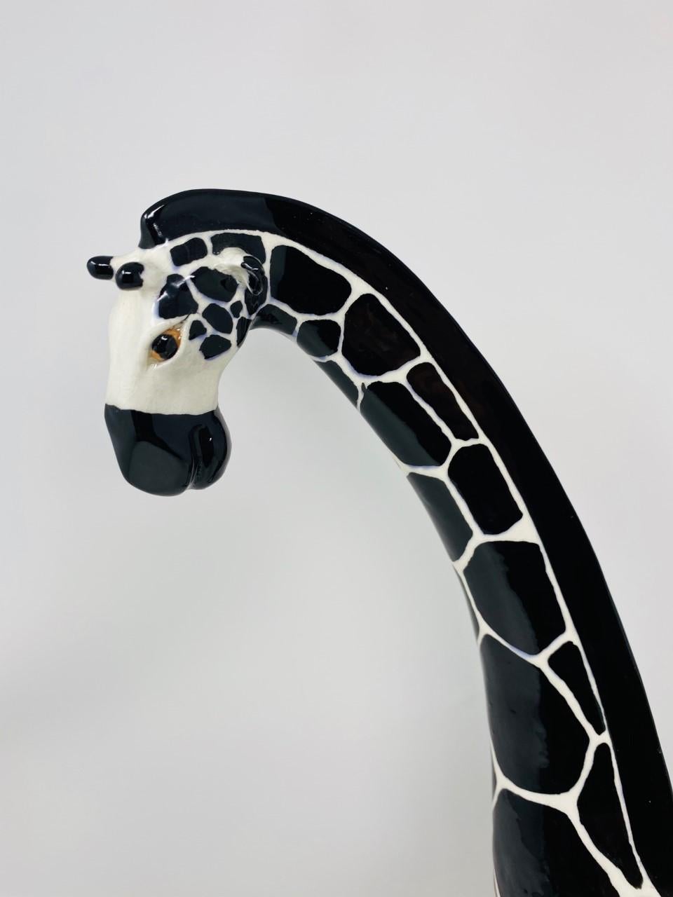 Hand-Crafted Giraffe on Wheels Sculpture by Andree Richmond 