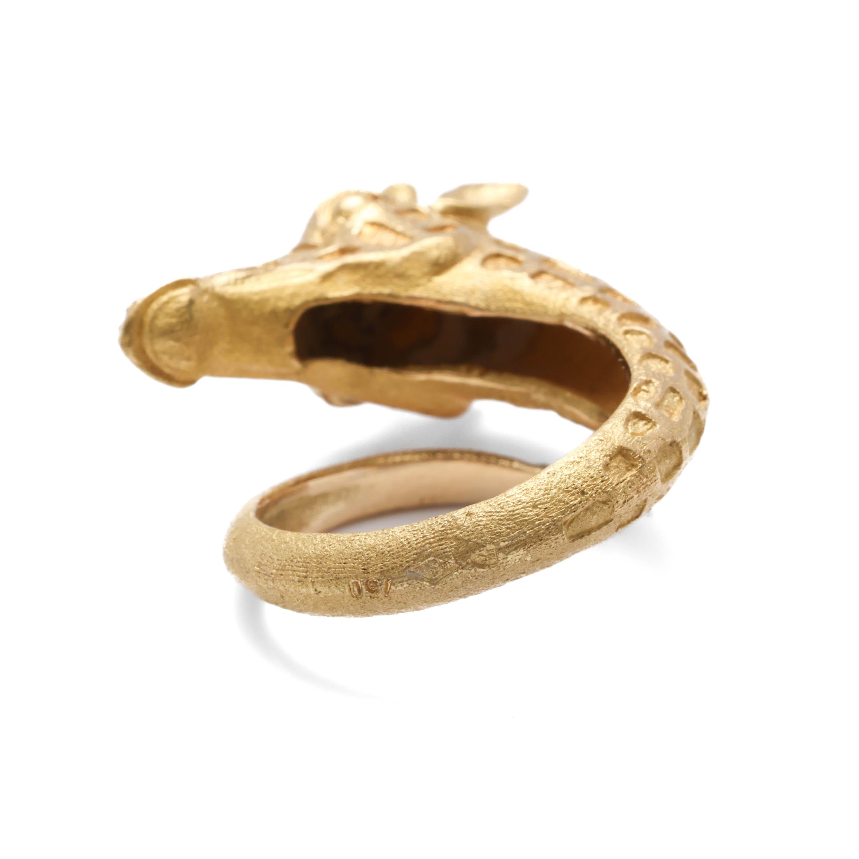 Artisan Patek Philippe By Gilbert Albert Giraffe Ring Circa 1960