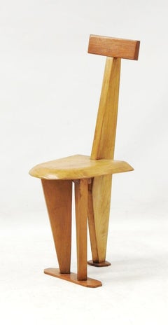 “Giraffe” Sculptural Prototype Chair by Architect, France, c. 1960