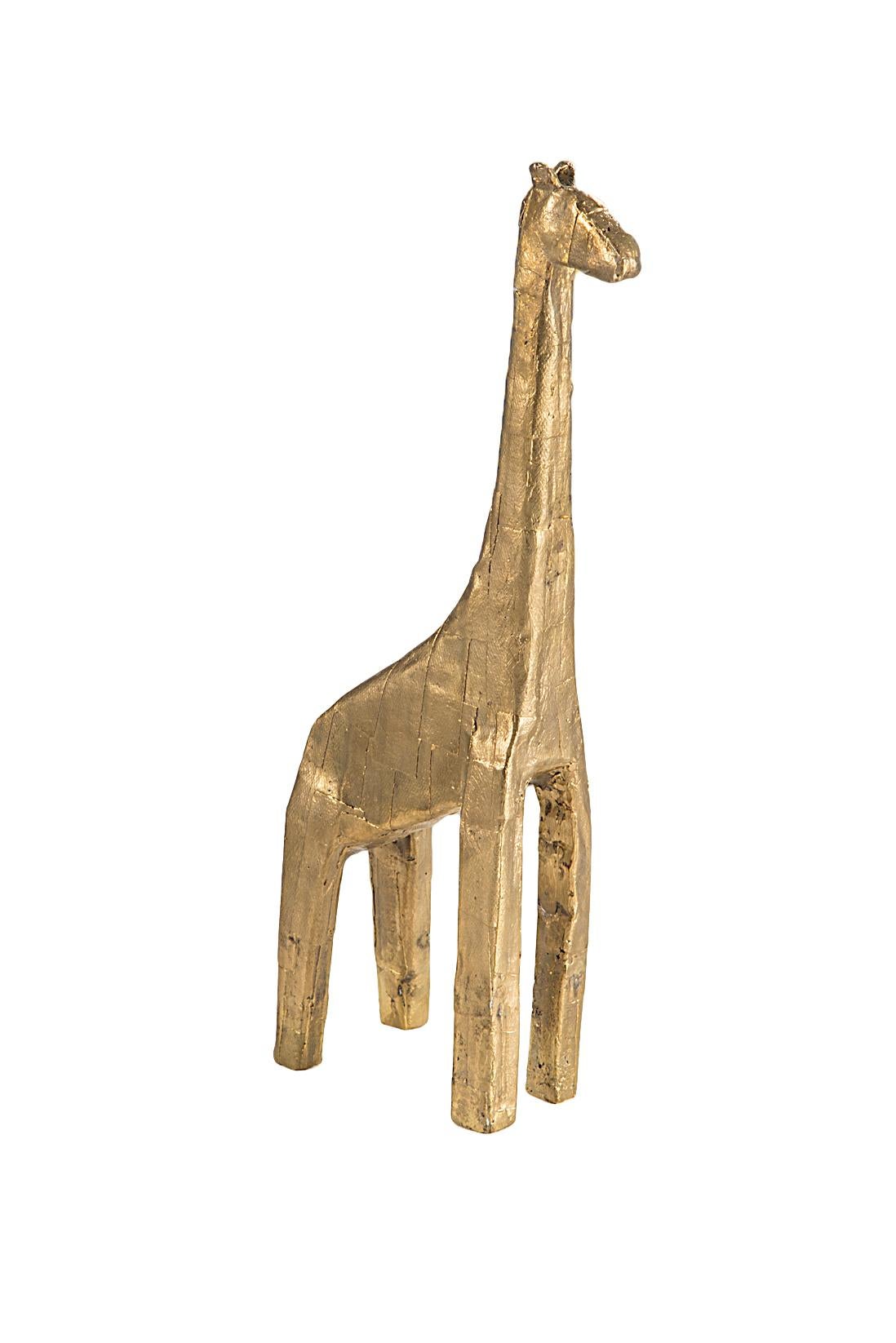 Giraffe sculpture by Pulpo
Dimensions: D12 x W6 x H28 cm
Materials: bronze

A Crash, a tower, a herd, a flock. However you name this group, they simply belong together. Stirred by explorations into nature and art, German designer Kai Linke has