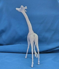 Giraffe Sculpture, Original Clay, 10+ inches tall