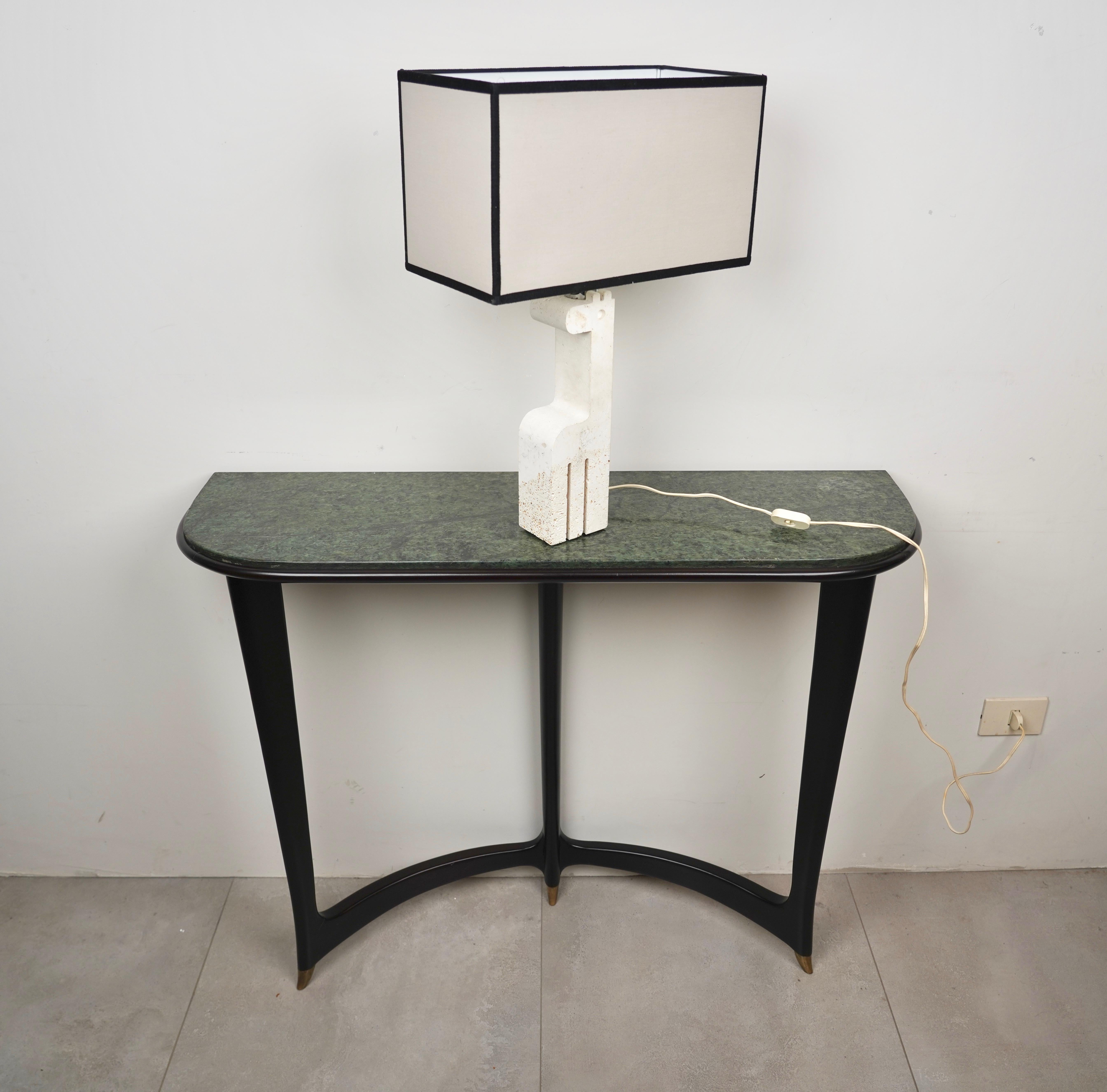 Lampe de bureau girafe en travertin par Fratelli Mannelli, Italie, 1970 en vente 2