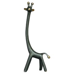Vintage Giraffe Walter Bosse figurines brass patinated new Vienna Austria