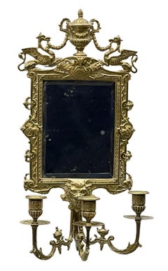 Girandole Mirrors with 3-Armed Candleholders, circa 1900