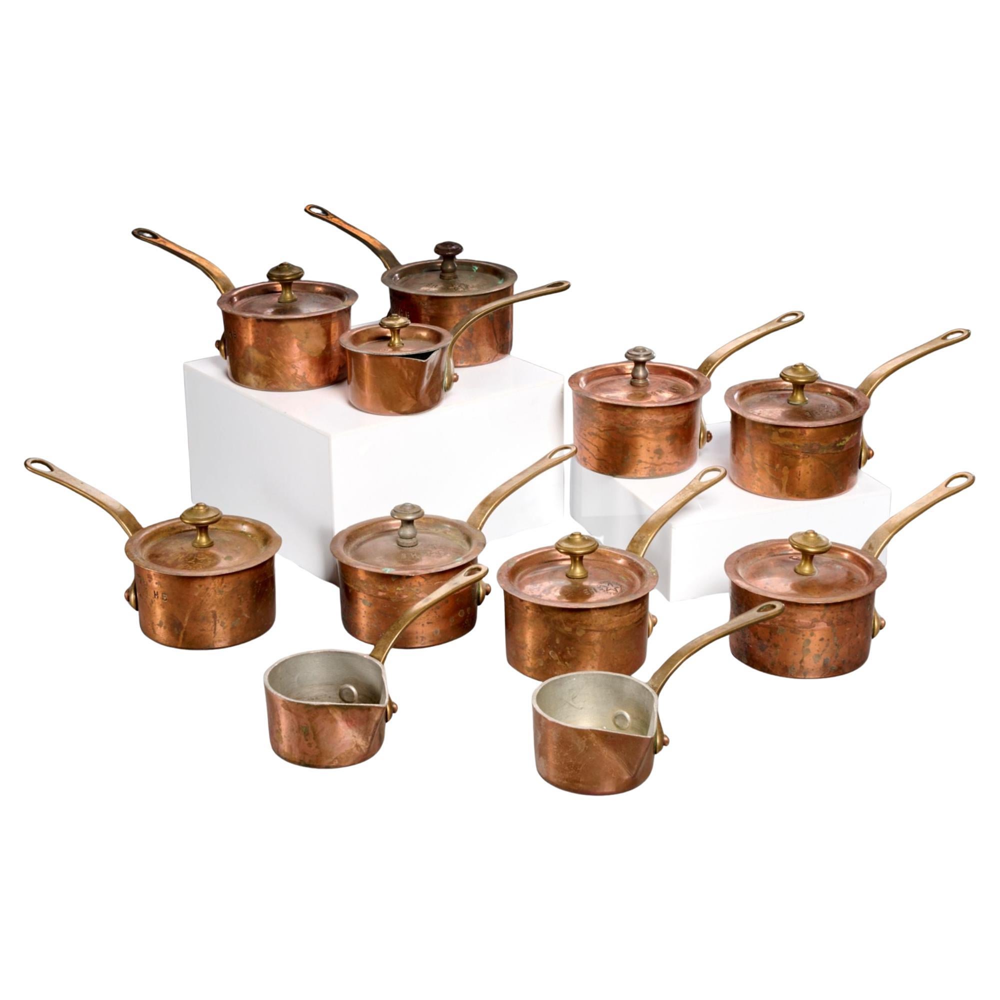 Girard Leclerc French Copper Butter Warmers and Brandy Warmers - Ex. Iris Apfel