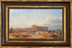 Antique 'The Greek Temples of Paestrum' by Paul Albert Girard, Paris 1839 – 1920, French