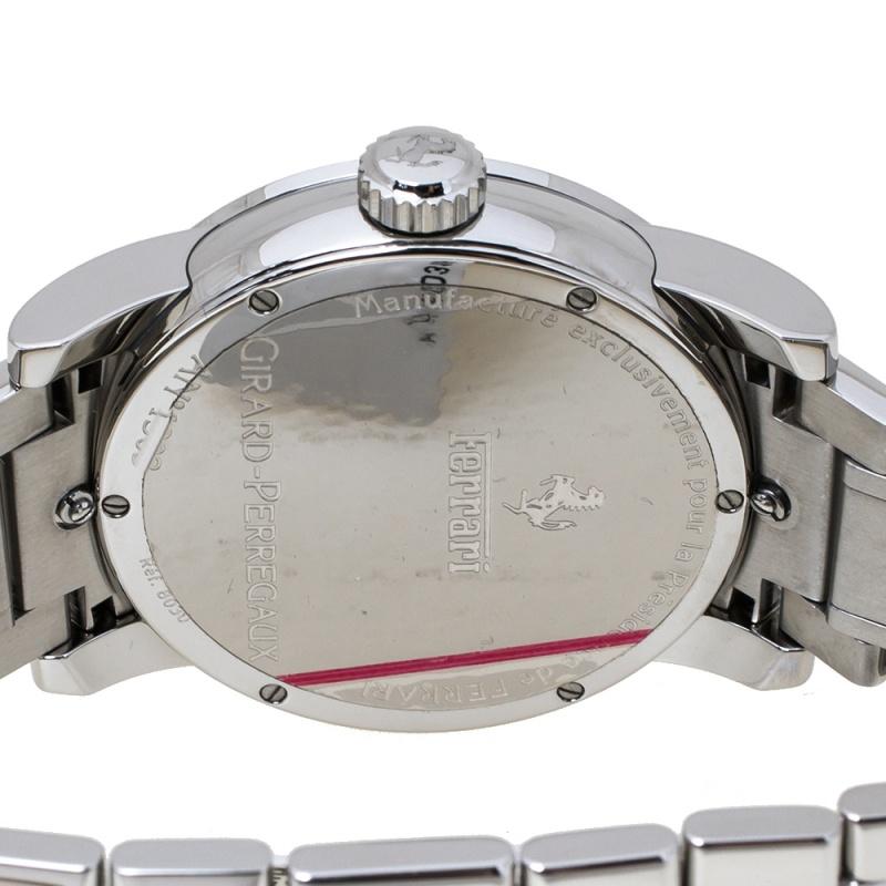 Girard Perragaux Carbon Fiber Stainless Steel Ferrari 8030 Men's Wristwatch 38MM In Good Condition In Dubai, Al Qouz 2