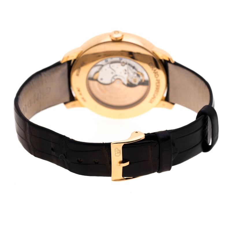 Girard Perragaux Grey 18K Rose Gold 1966 Equation Of Time 49588 Men's Wristwatch 2