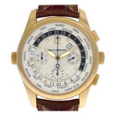 Girard Perragaux World Time 49805, White Dial, Certified and Warranty