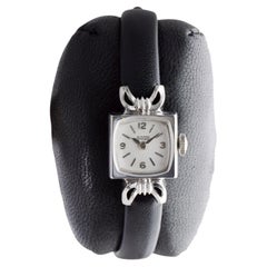 Girard Perregaux 14Kt Solid White Gold Art Deco Ladies Watch