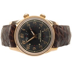 Girard Perregaux 18 Karat Rose Gold Traveller GMT Alarm