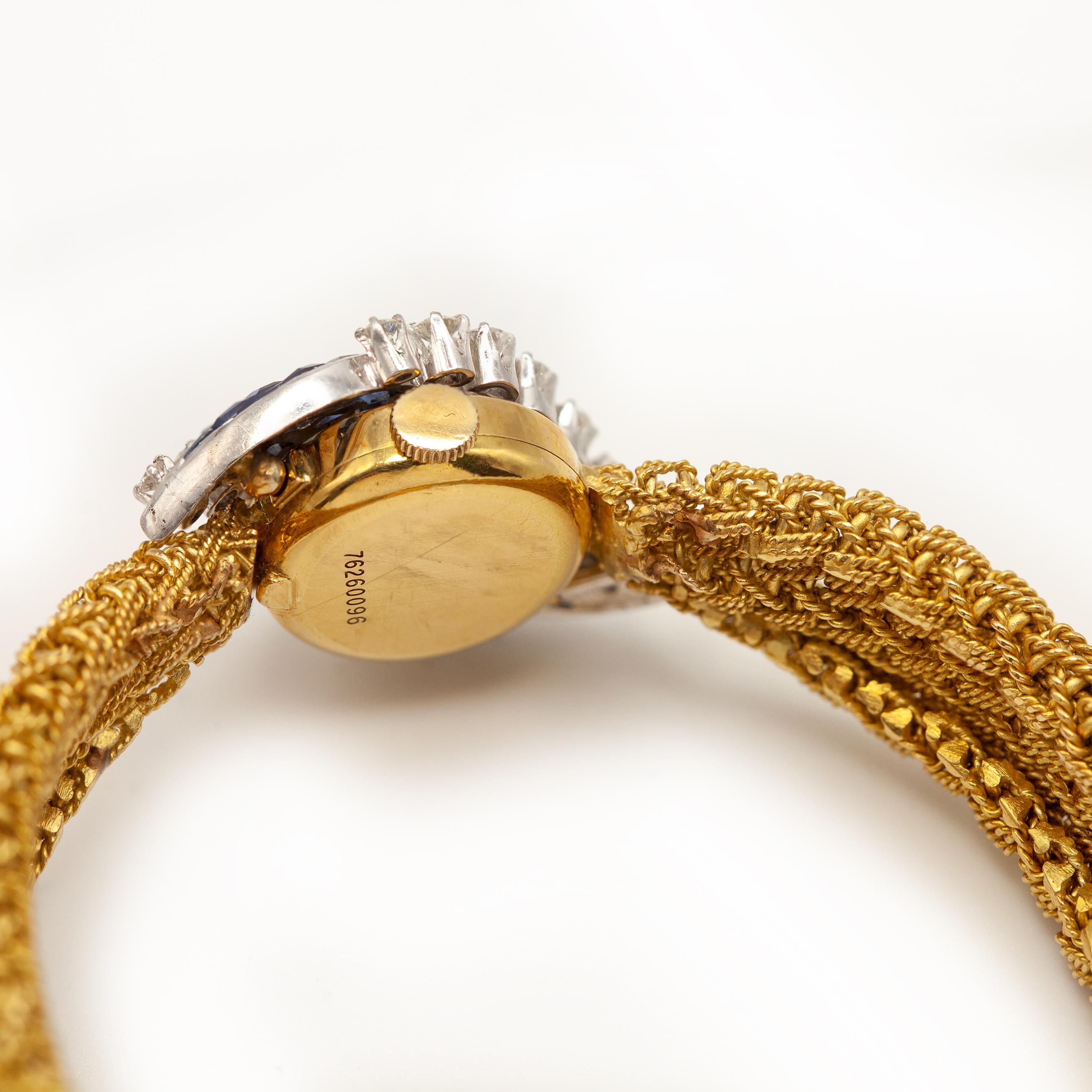 Girard Perregaux, orologio con bracciale a quadrante nascosto in zaffiro e diamanti, 18 carati/platino 8