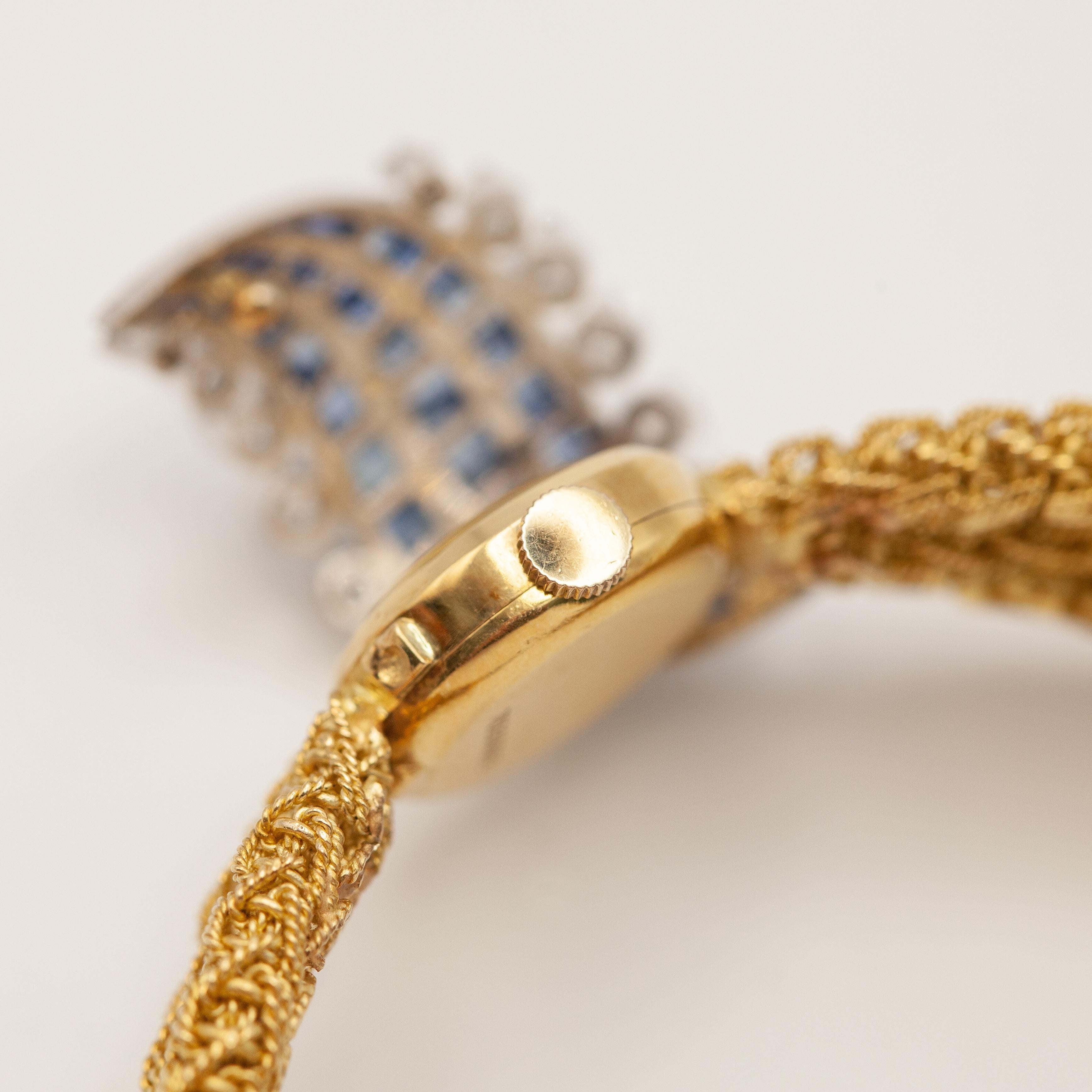 Girard Perregaux, orologio con bracciale a quadrante nascosto in zaffiro e diamanti, 18 carati/platino 1