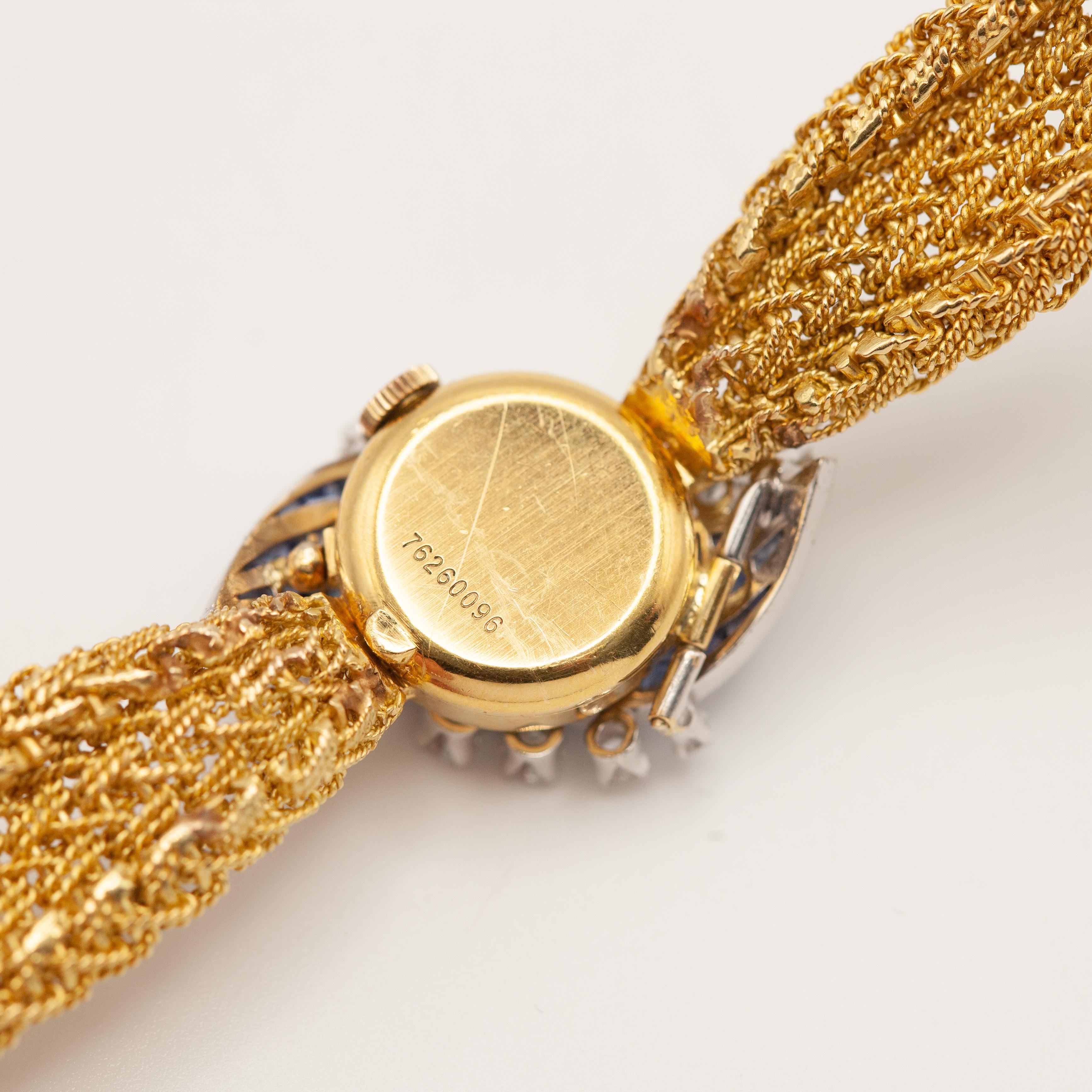 Girard Perregaux, orologio con bracciale a quadrante nascosto in zaffiro e diamanti, 18 carati/platino 2