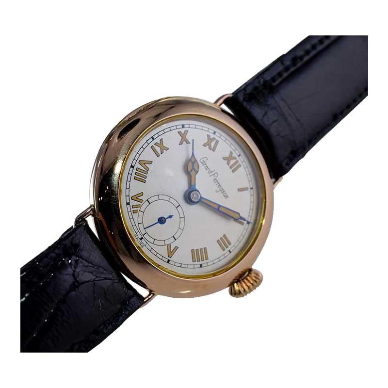 Girard Perregaux 18Kt. Yellow Gold Campaign Style from W. W. 1 For Sale 4
