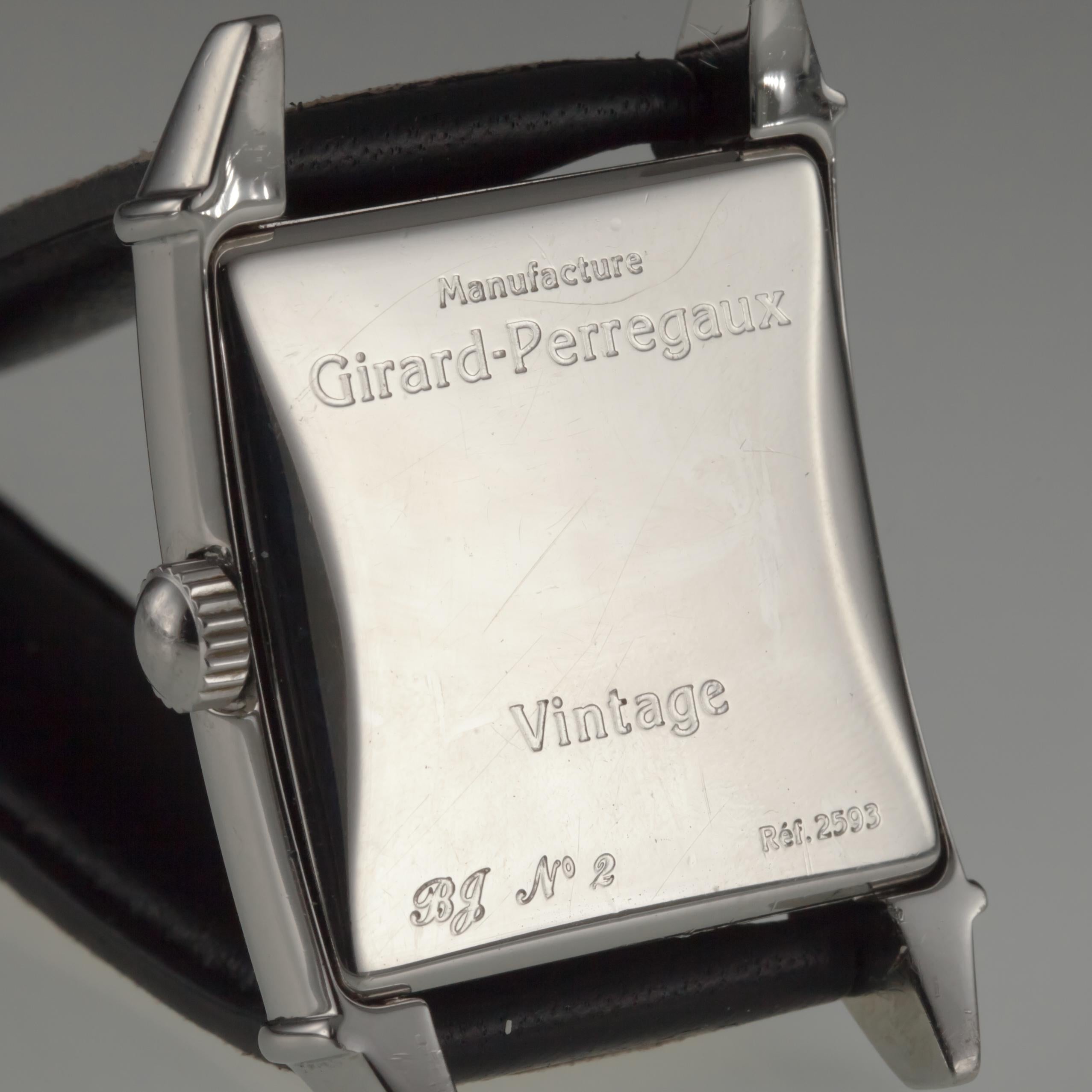 Retro Girard Perregaux 1945 Men's Two-Tone Automatic Watch w/ Subdial 2593