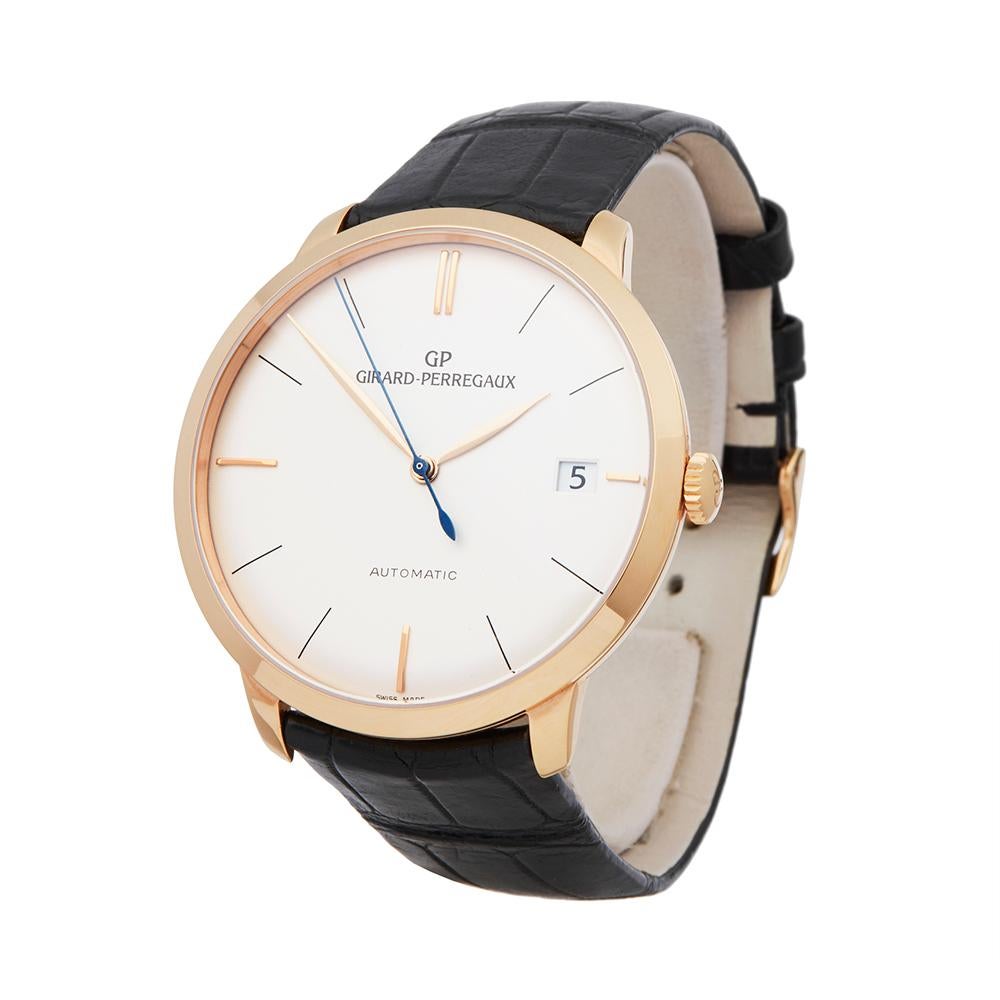 Ref: W5643
Manufacturer: Girard Perregaux
Model: 1966
Model Ref: 4952752131BK6A
Age: 13th November 2018
Gender: Mens
Complete With: Box, Manuals & Guarantee
Dial: Silver Baton
Glass: Sapphire Crystal
Movement: Automatic
Water Resistance: To