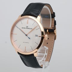 Girard Perregaux 1966 41mm 18K Rose Gold Silver Dial Watch 49527-52-131-BK6A