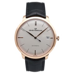 Girard Perregaux 1966 41mm 18K Rose Gold Silver Dial Watch 49527-52-131-BK6A