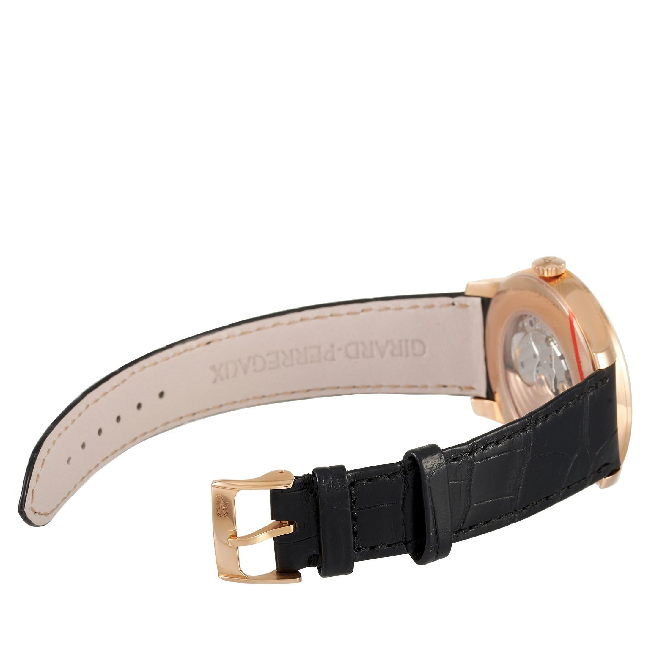 Femenino o masculino Reloj Girard Perregaux 1966 el Mundo Esfera esmaltada Cloisonné 49534-52-1329SBB6A
