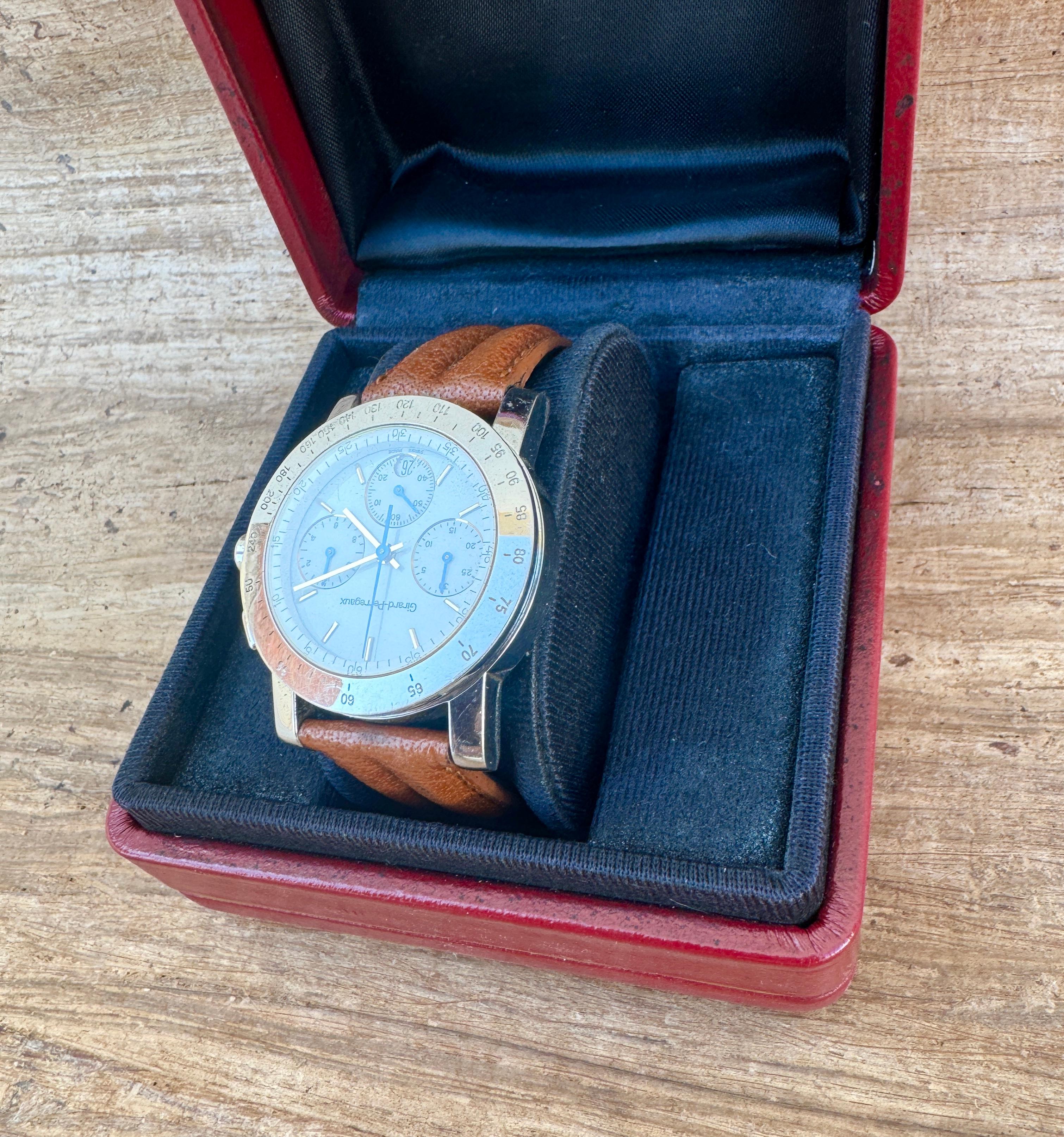 Girard Perregaux 7700 GP7001 Chronograph Mens Classic Watch Boxed 10