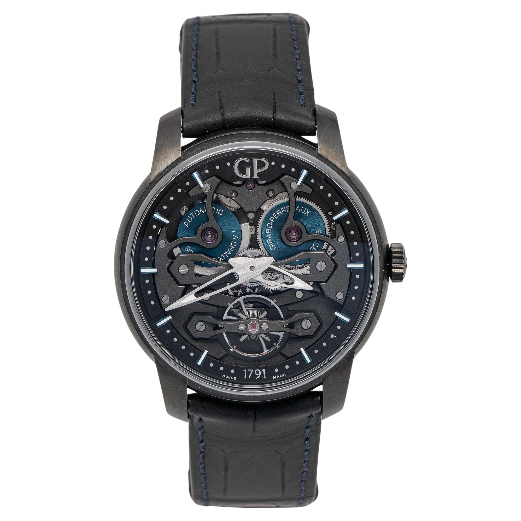 Girard-Perregaux Black Skeleton 8400-21-632-BH6A Men's Wristwatch 45 mm