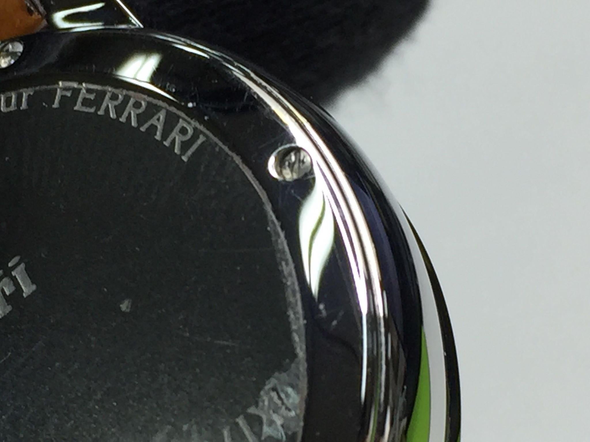 Girard Perregaux BlackLeather Chronograph Ref.8020 Mens Wristwatch 36 MM 1