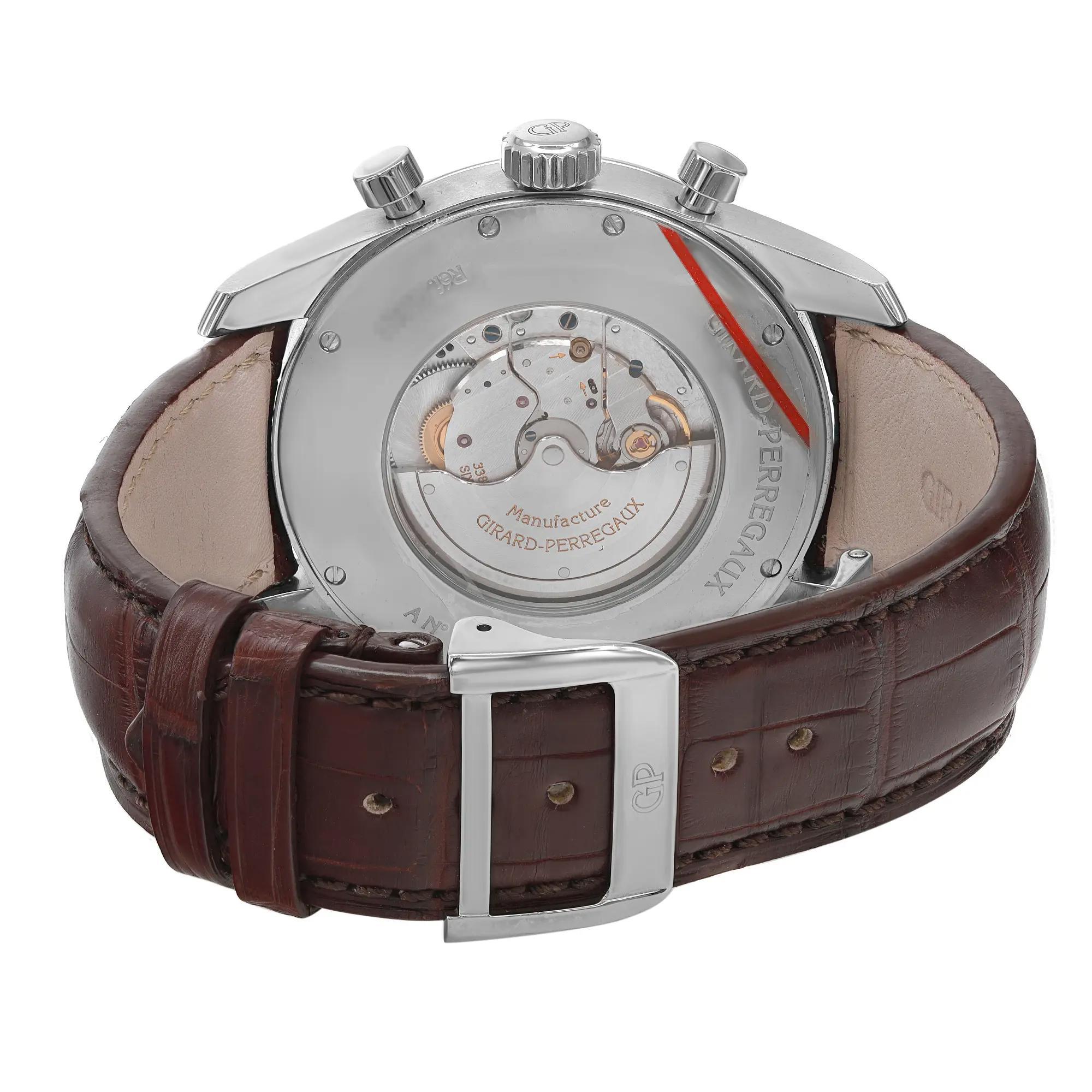 Men's Girard-Perregaux Competizione Steel Silver Dial Automatic Men Watch 49590-11-111 For Sale