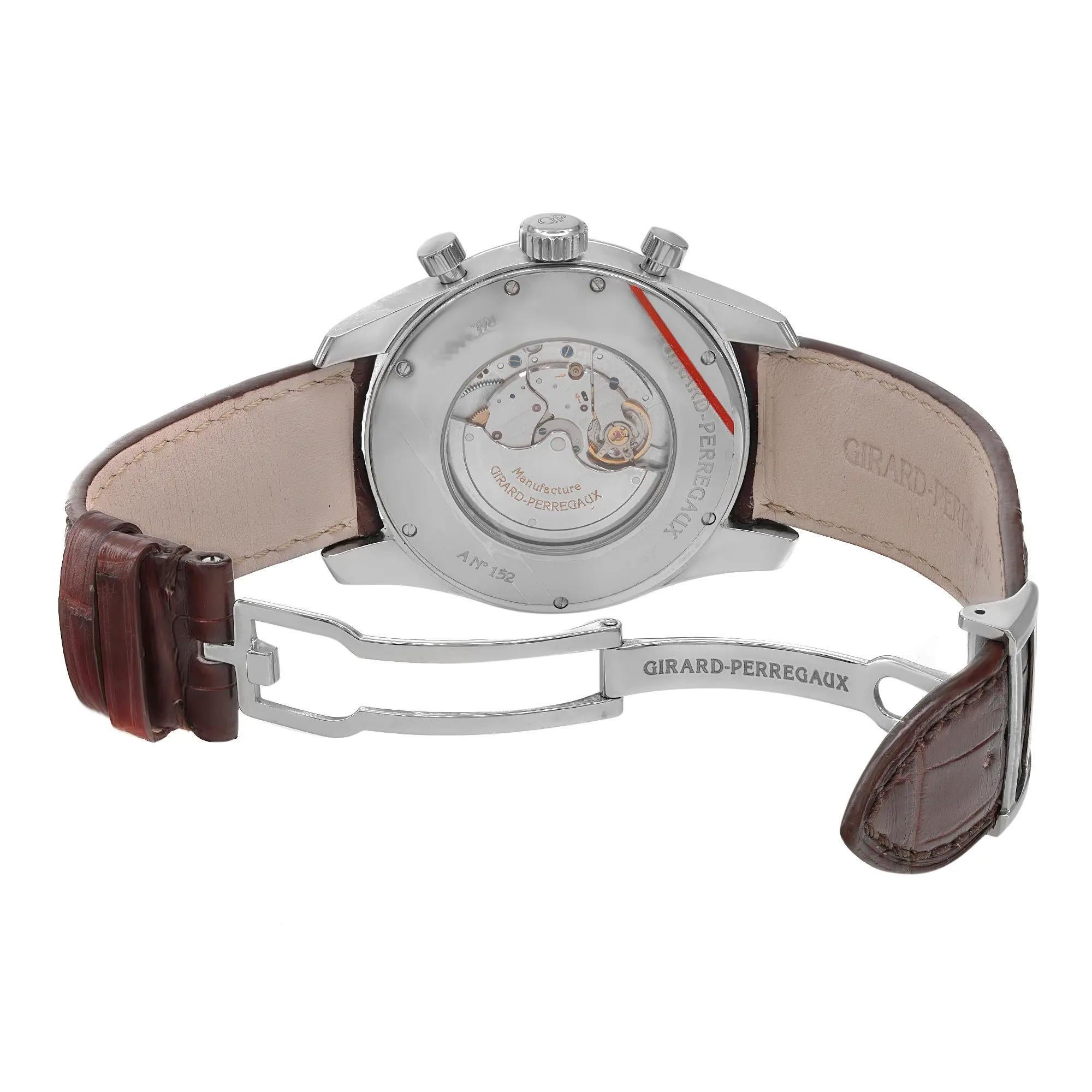 Girard-Perregaux Competizione Steel Silver Dial Automatic Men Watch 49590-11-111 For Sale 1