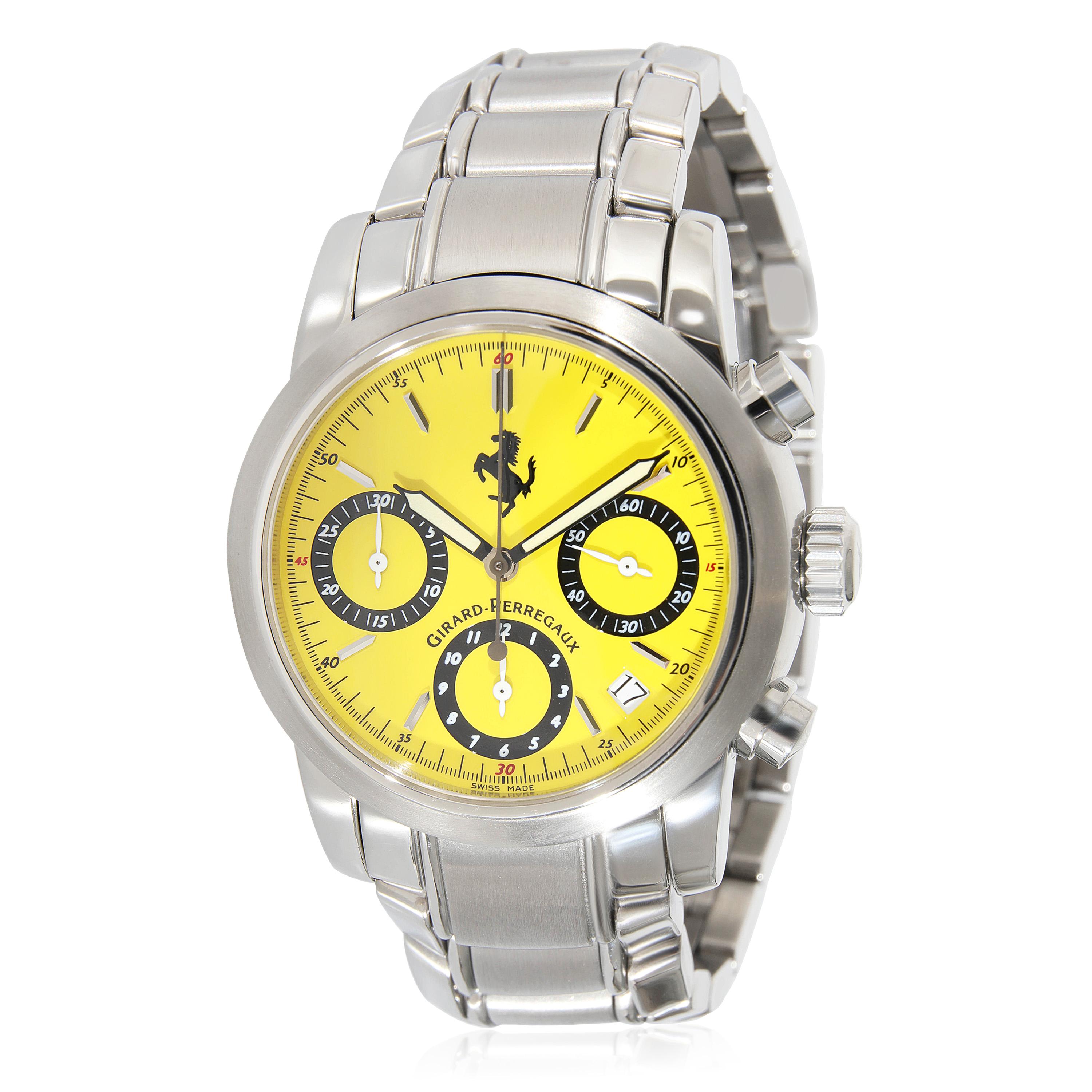 Girard Perregaux Ferrari 8020 Men's Watch in  Stainless Steel For Sale 1