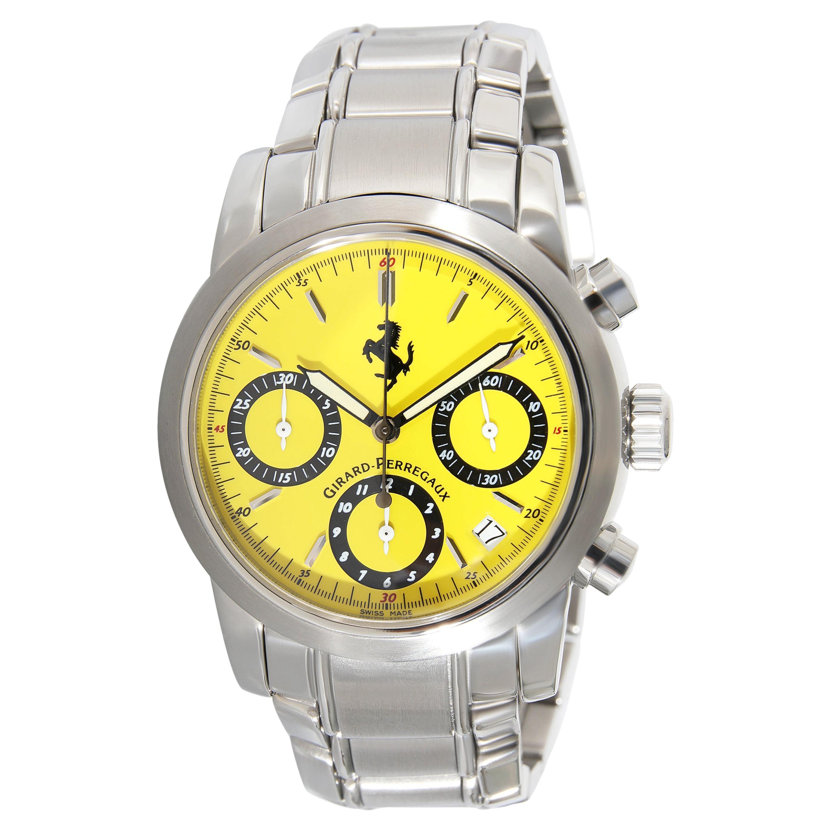 Girard Perregaux Ferrari 8020 Men's Watch in  Stainless Steel For Sale