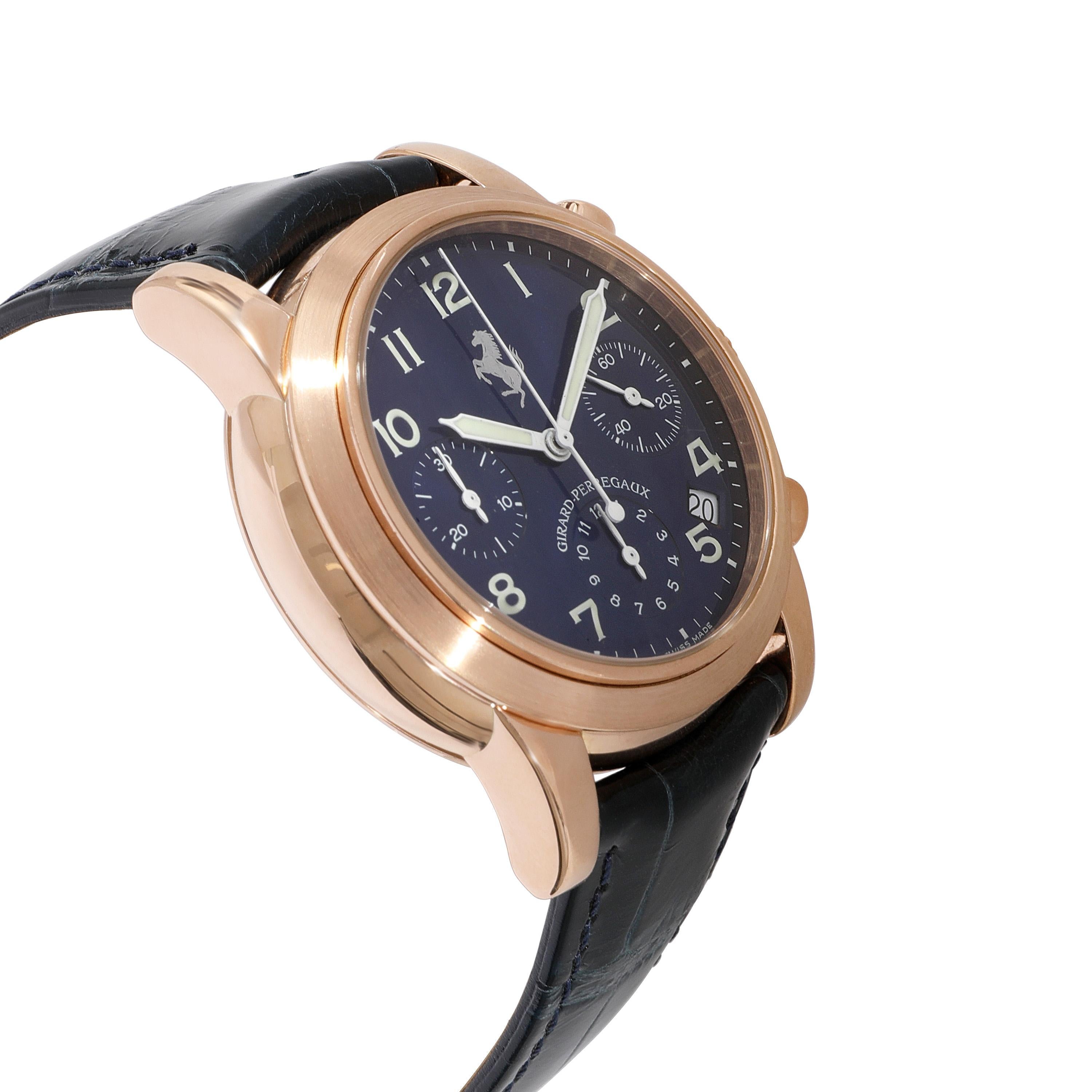 Girard Perregaux Ferrari Chronograph 8020 Men's Watch in 18kt Rose Gold 1