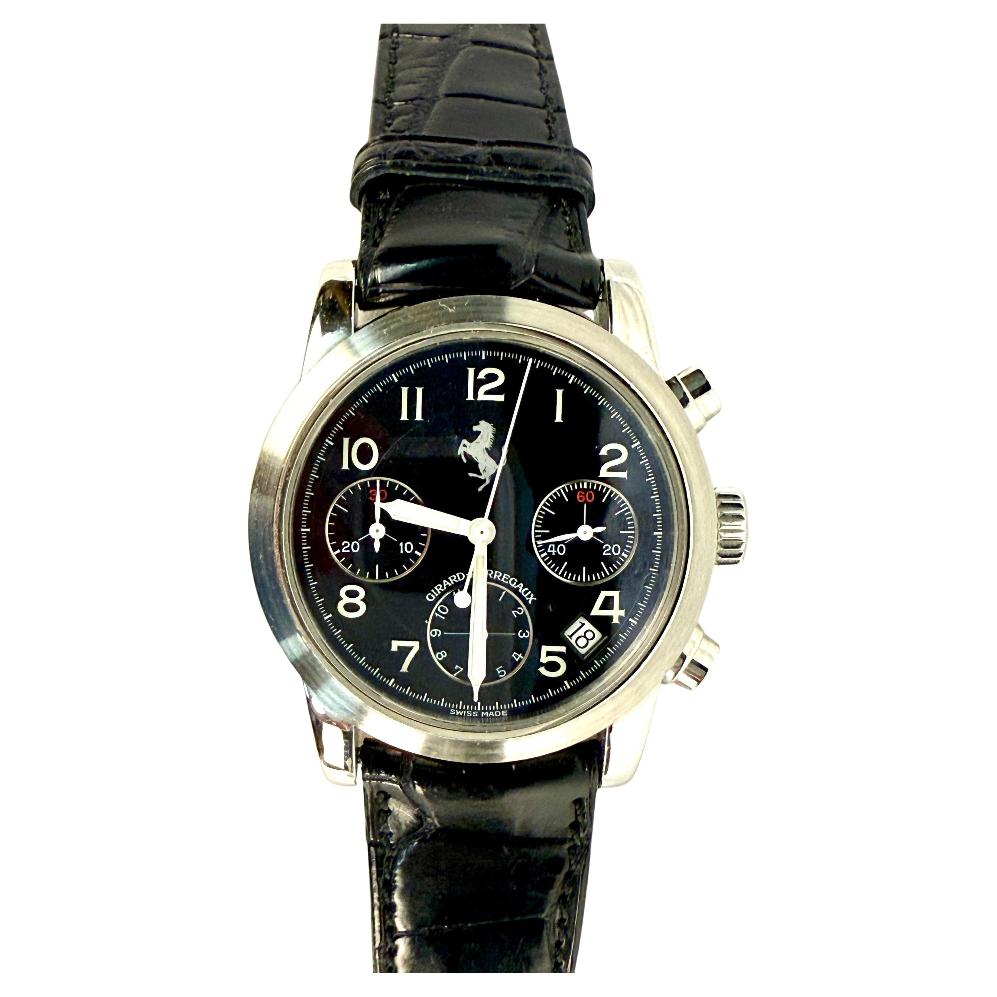 Girard Perregaux Ferrari Chronograph Black Men's Watch For Sale 6