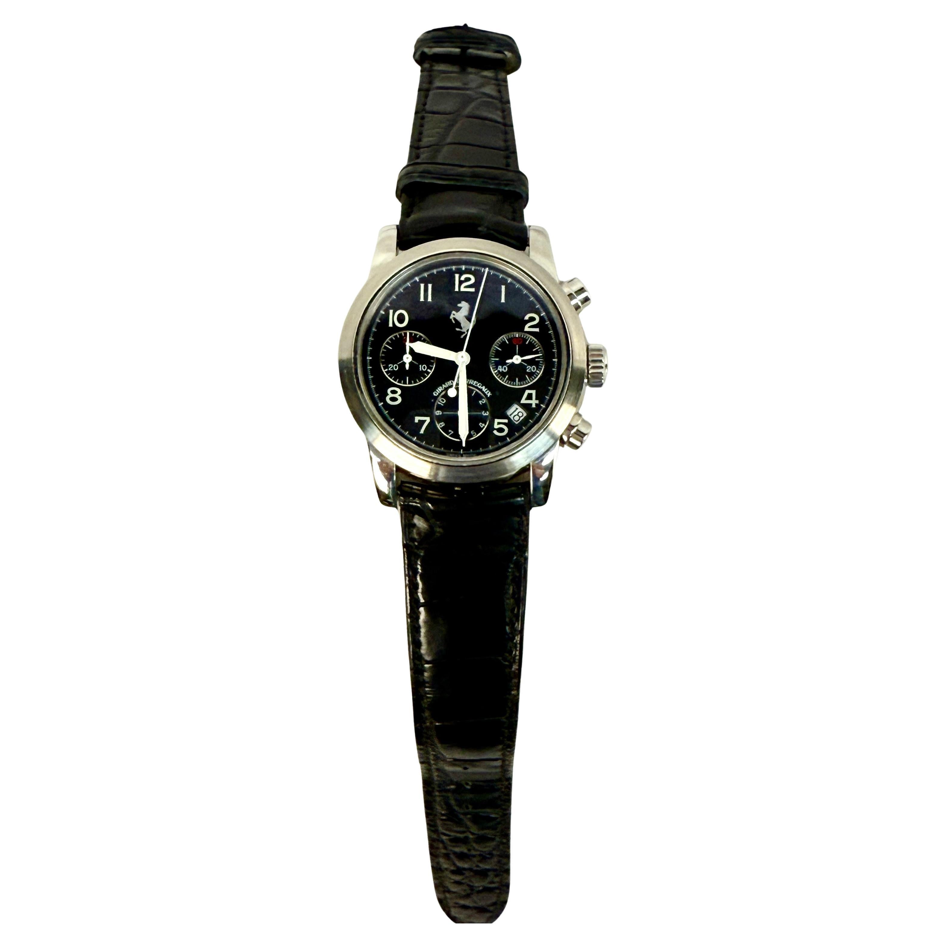 Girard Perregaux Ferrari Chronograph Black Men's Watch For Sale 4