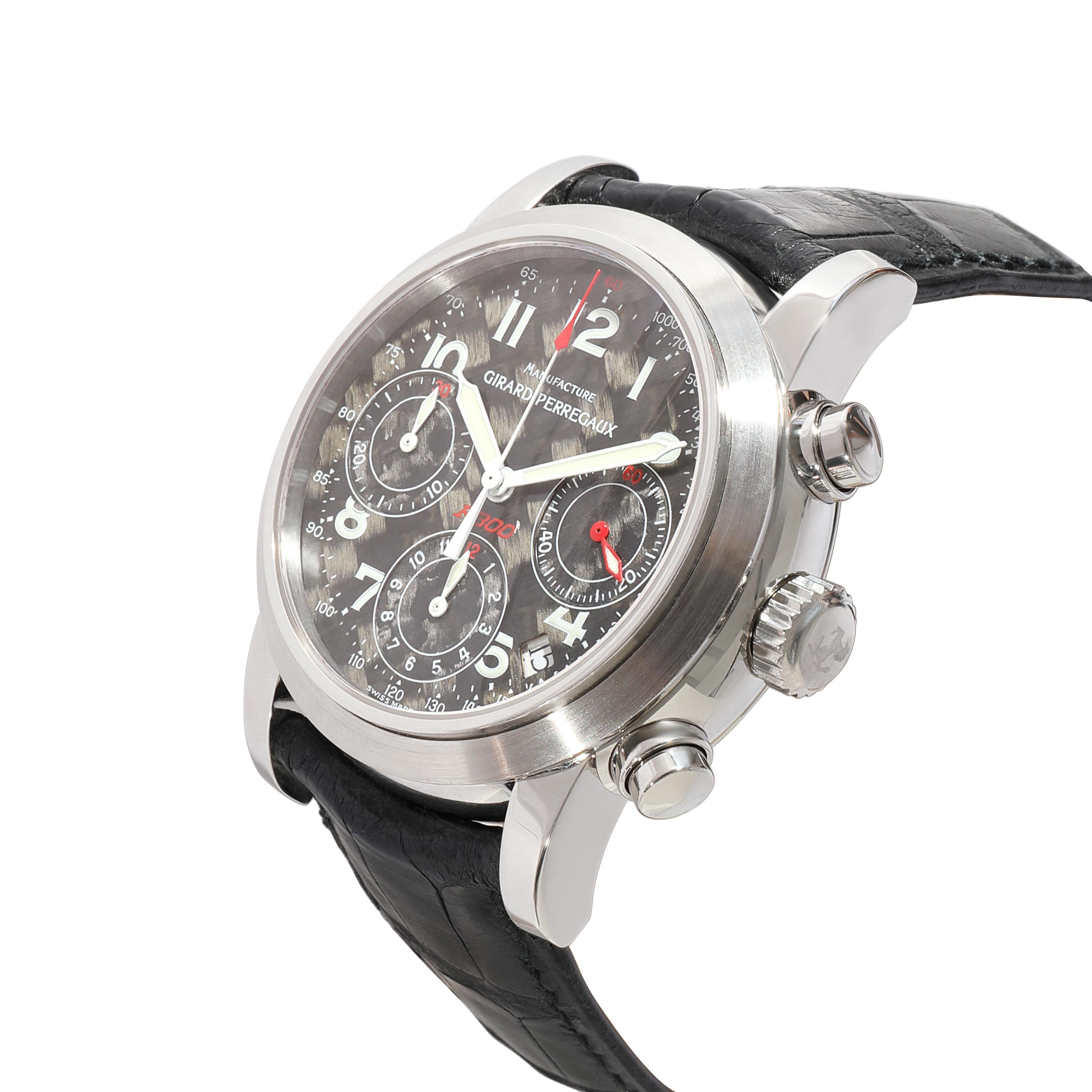 Girard Perregaux Ferrari Chronograph F3008020 Herrenuhr aus Edelstahl im Zustand „Hervorragend“ in New York, NY
