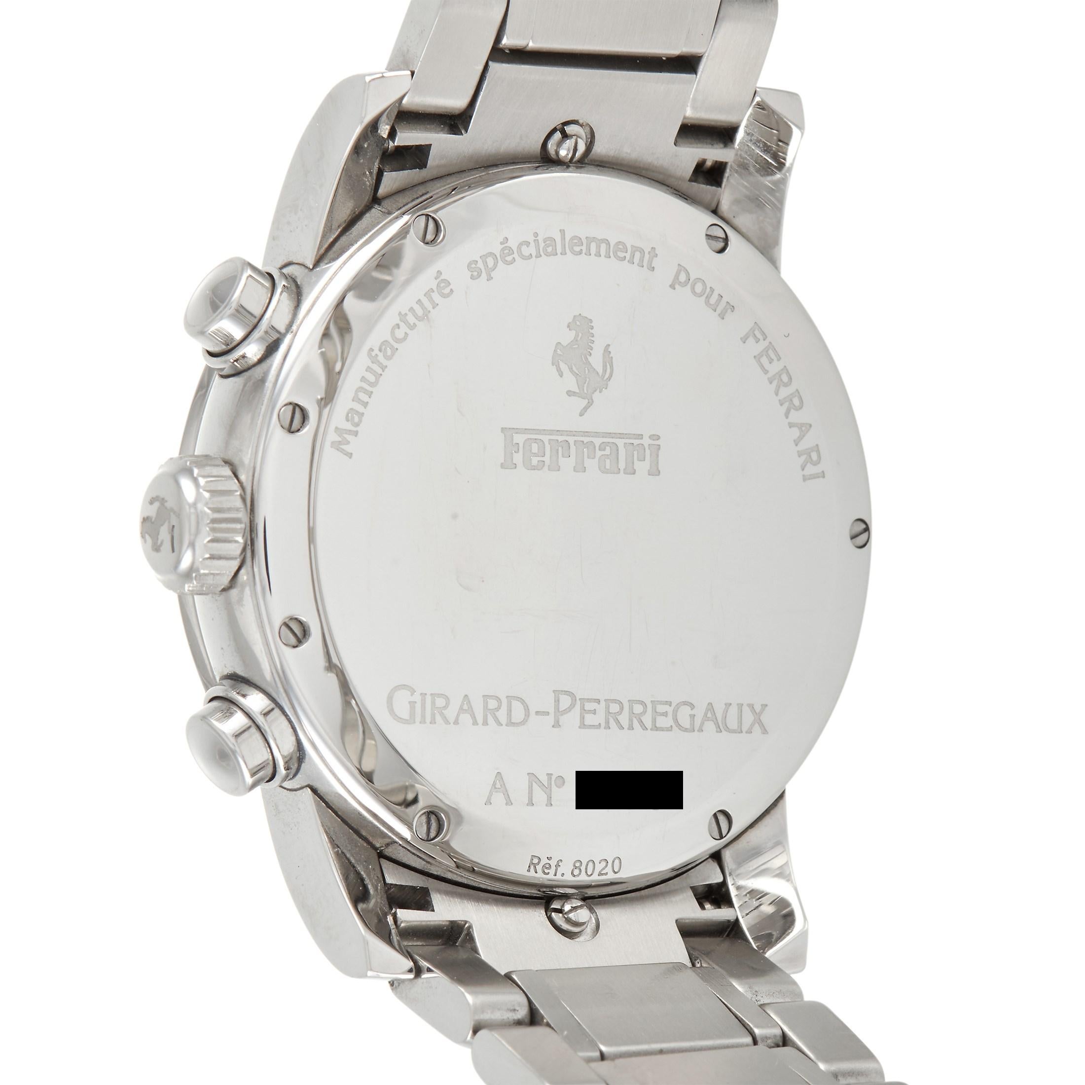 Girard Perregaux Ferrari Chronograph Watch 8020 In Excellent Condition In Southampton, PA
