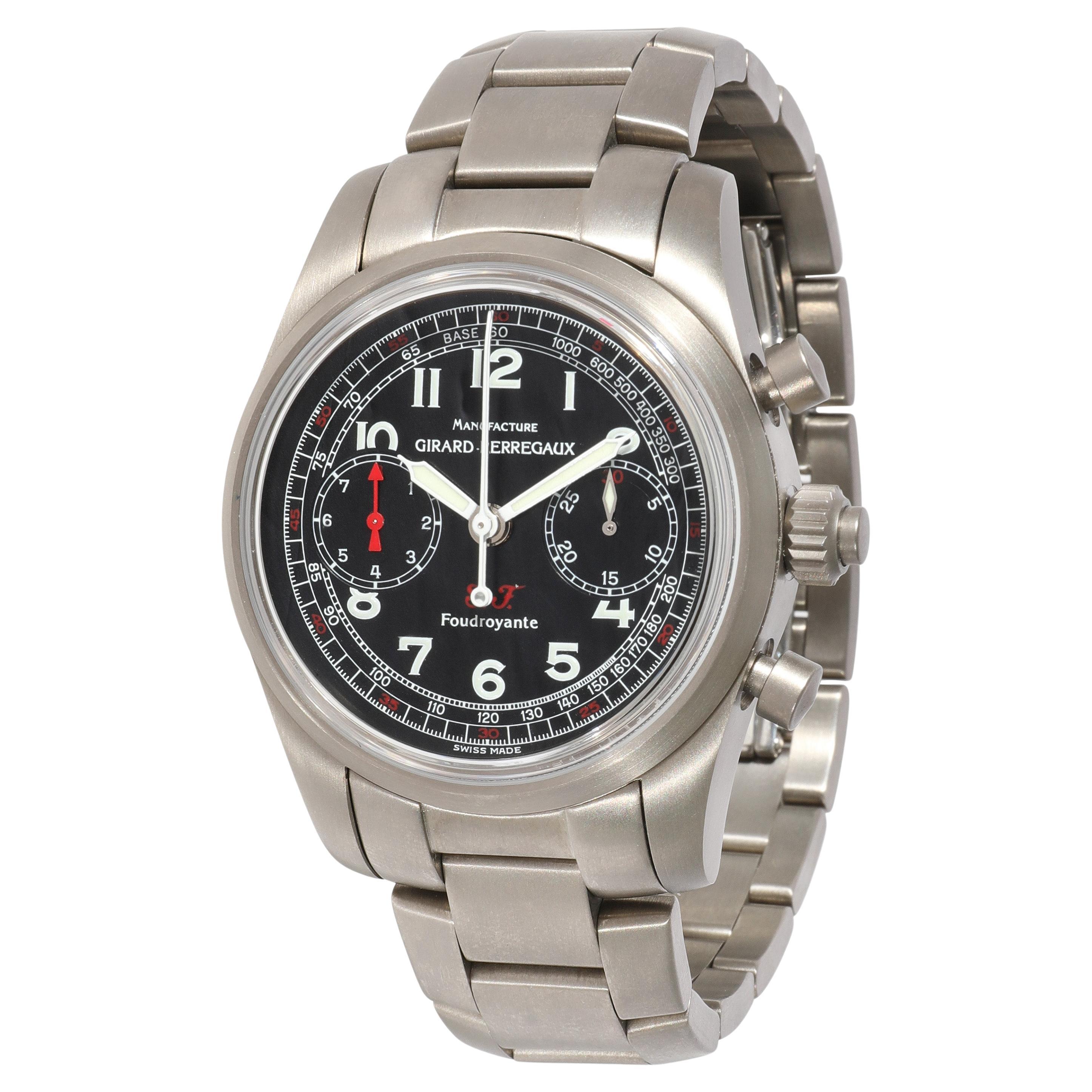 Girard Perregaux Ferrari Foudroyante 9020 Unisex Watch in Titanium For Sale