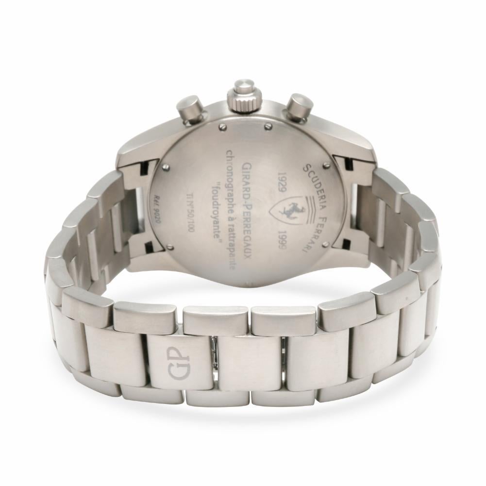 Modern Girard Perregaux Ferrari Split 9020 Men's Watch in Titanium For Sale